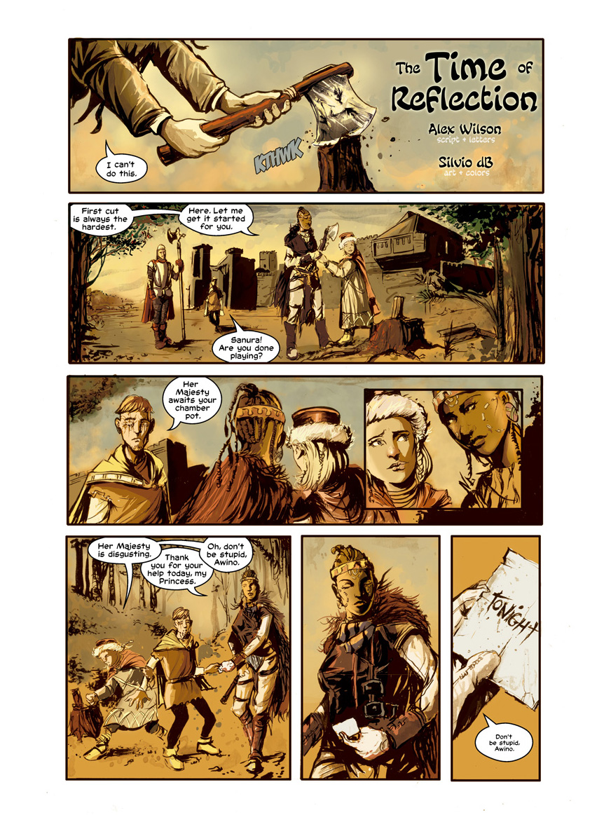 The Time of Reflection by Alex Wilson and Silvio dB page 01
